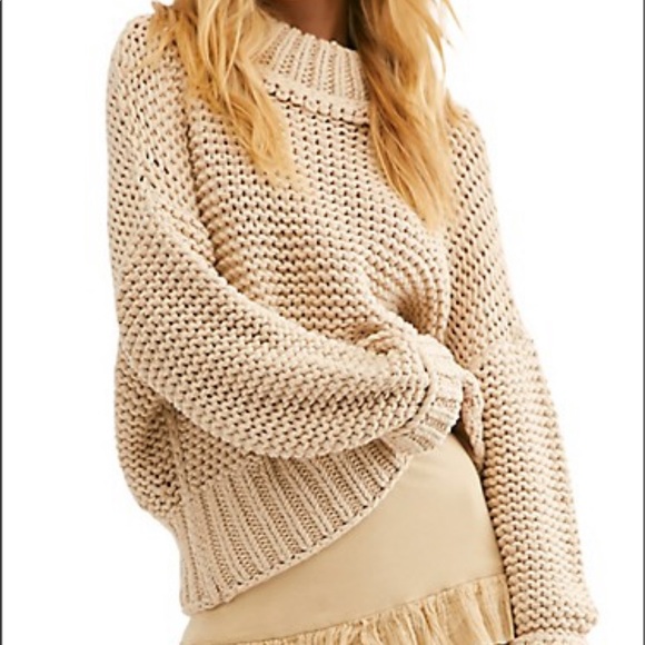 Free People Cotton Blended Sweater